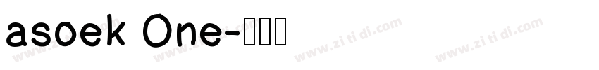 asoek One字体转换
